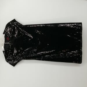 Dusk Collection Black Sequined Dress